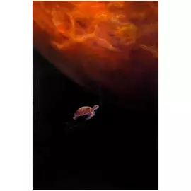 Авторская картина маслом "Бог начала времён"